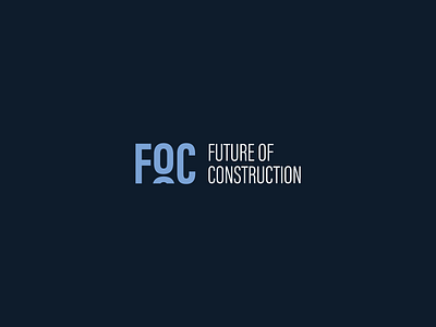 FoC - Future of Construction branding construction design graphic design logo logotype symbol