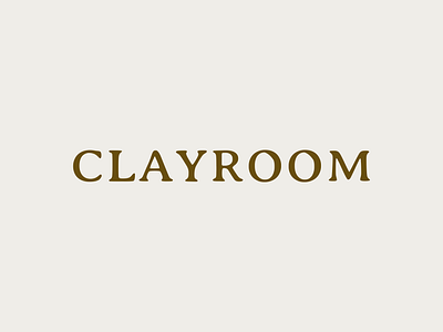 Clayroom logo beige branding c c logo calm clay earth graphic design iden identity logo logo design logomark logotype natural