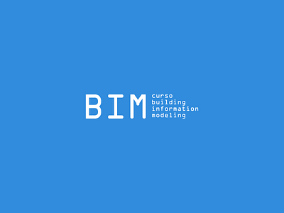 Curso BIM bim branding design logo logotype type