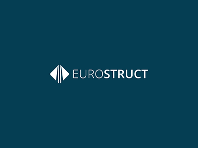 EUROSTRUCT branding bridge construction logo logotype symbol type