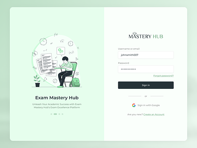 Login page animation child creative design education exam illustration login login page logo minimal online exam page sign in typography ui ux vector web website