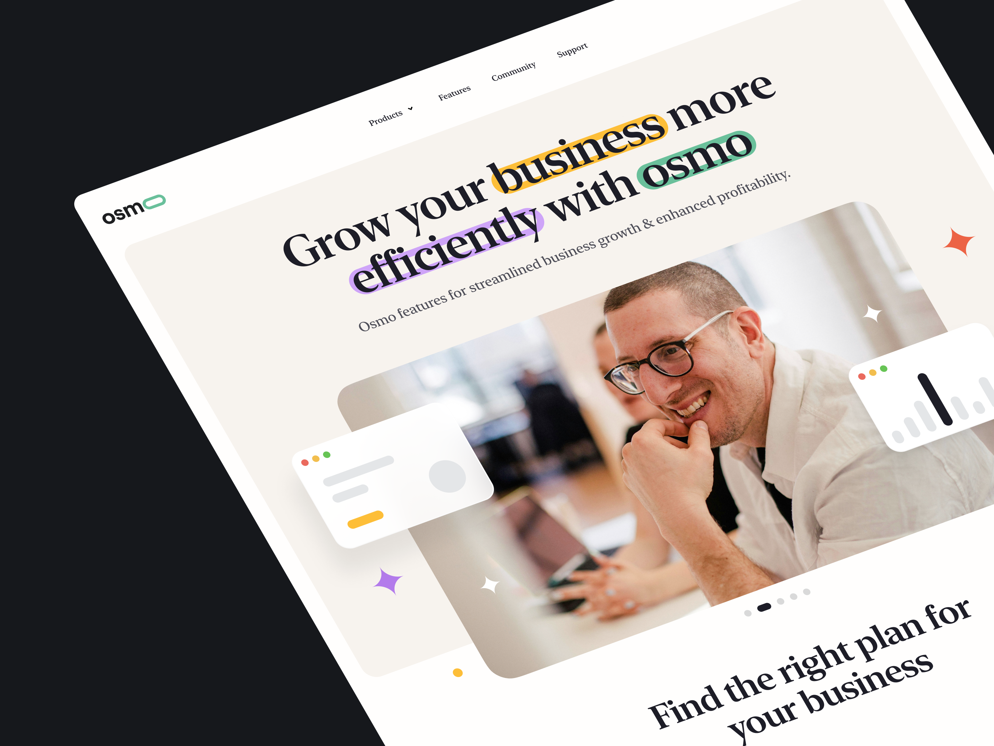 Osmo – New Update for Echo Hero Header Builder v.3.1.0 branding business clean corporate design hero header hero section interface landing page marketing minimal product design typography ui ui design ui ux ux ux design web design website ui