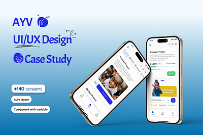 AYV app casestudy home home page mobile app ui ui card