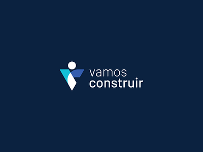 Vamos Construir branding construcao construction logo logotype monogram symbol type