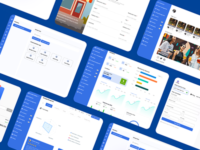 Stellar Vision - Dashboard UI crm ui dashboard ui design figma illustration logo product design ui restaurant app ui restaurant crm ui ui ux webapp ui website ui