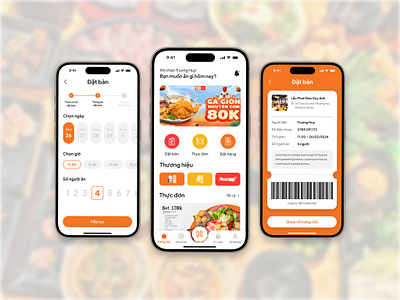 Redesign reserve booking app with Modern minimal style booking design template food food app food booking food booking template food reserve food ui reserve restaurant restaurant booking restaurant reserve template ui ui design ui kit ui template uiux design