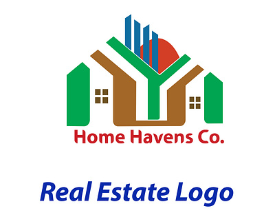 Real Estate Logo Design branding design graphic design icon icon design illustration logo ui ux vector