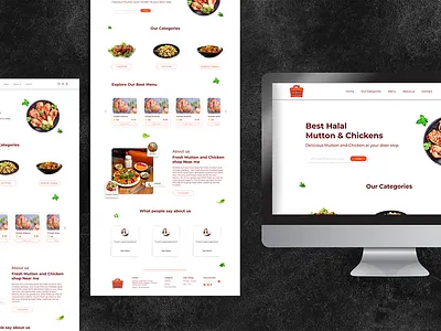 Non-Veg Food Website UI e commerce website food website graphic design homepage landing page non veg food website design online food website ui swiggy template ui ui ux veg food website design web design web template zomato