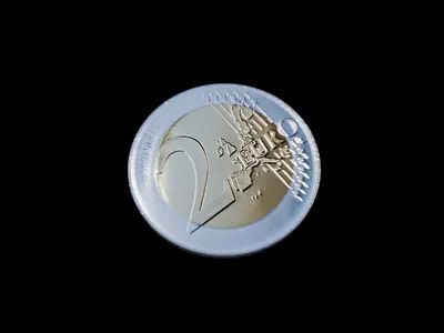 European coin 3d animation branding graphic design logo motion graphics ui