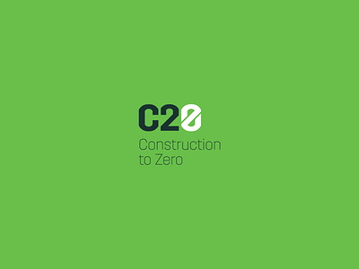 C20 - Construction to Zero branding logo logotype