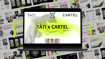Presentation-invitation to the show of the new collection | TATI design graphic design presentation