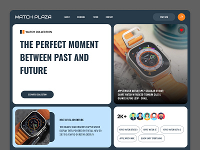 Watch Plaza- Landing Page branding graphic design ui