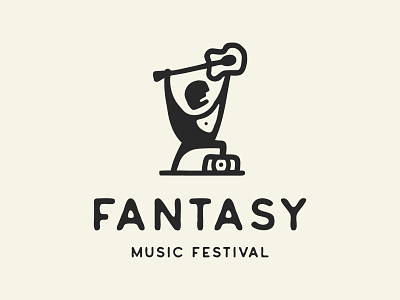 Fantasy music festival brand branding creative design festival graphic design logo logotype mark minimal modern music music company logo musical note rock music logo simple singer logo sound vector