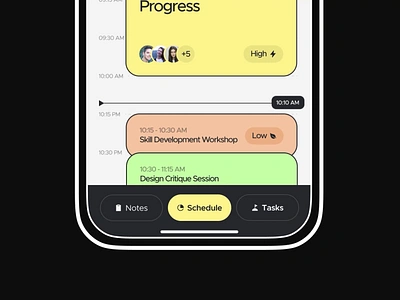 Notes mechanic for mobile task manager app Eventra agency app application color design elements flow graphics illustration manager mobile notes popular task text top trend typography ui ux