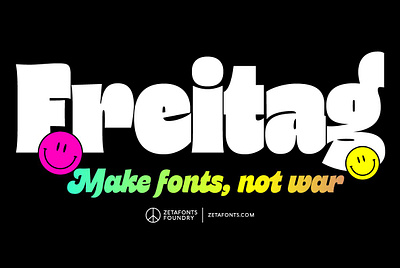 Freitag - 16 Fonts advert adverting alternate branding broadcast cartoon cartoon craft casual comic decorative digital editorial flare serif freitag 16 fonts heading headline legible playful poster retro