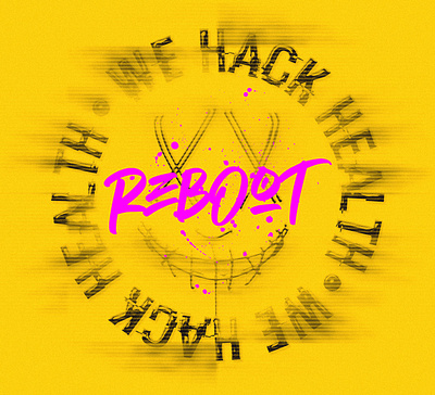 We Hack Health Identity brand cyberpunk cyberspace design graphic design hacker identity logo