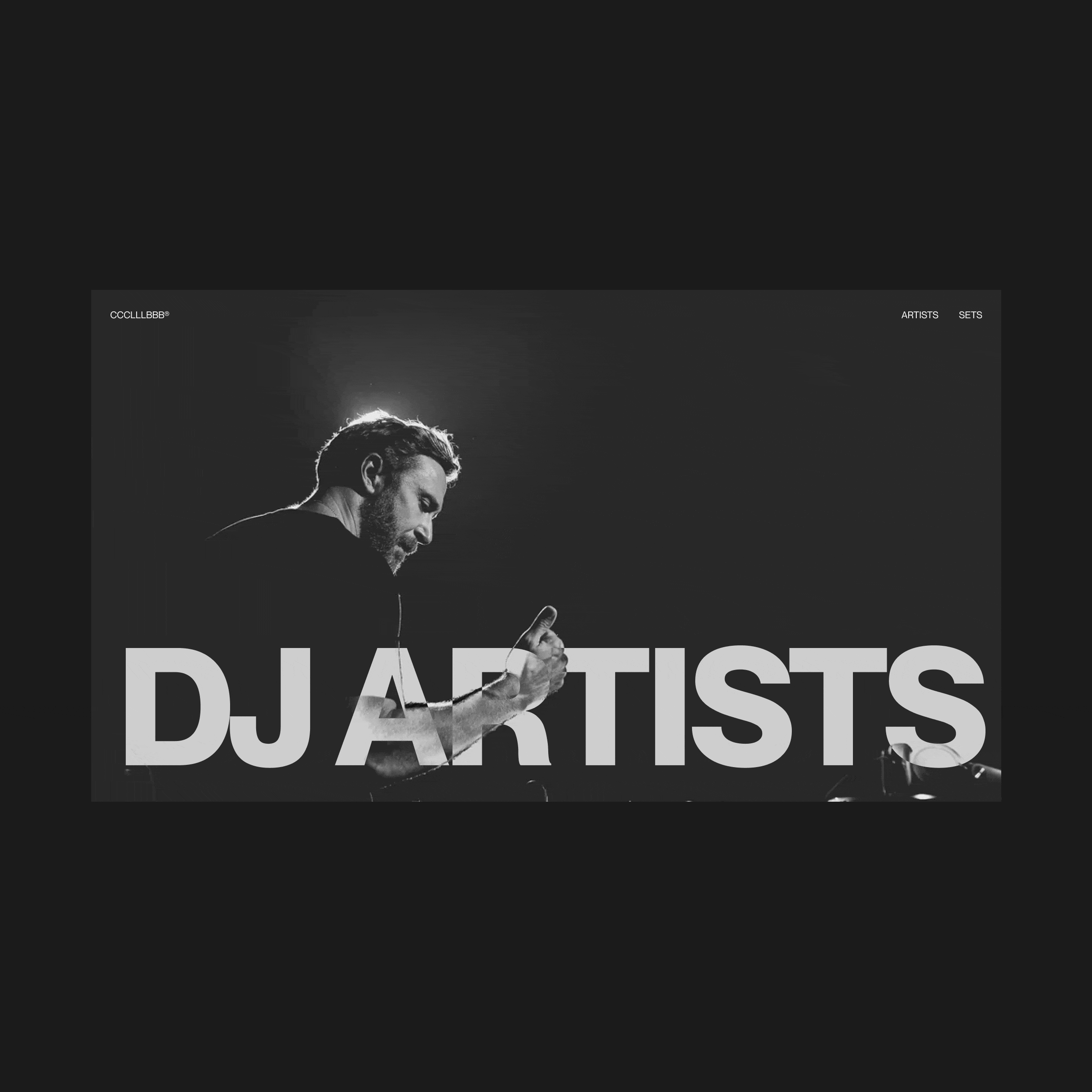 DJ ARTISTS® animation dj graphic design inspiration motion graphics musicdesign ui