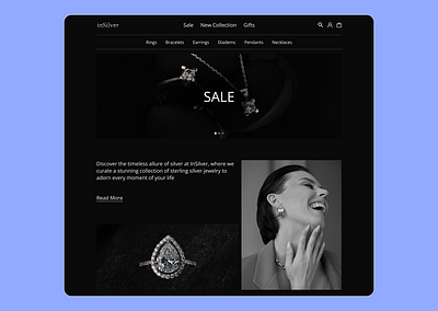 E-commerce for Jewelry Store design ui ux ui webdesign website