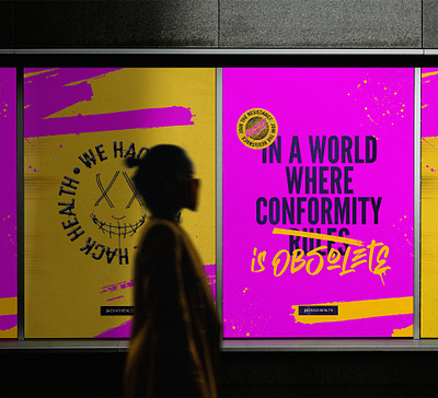 WHH Poster Concepts brand branding design graphic design hacker identity punk tech vi