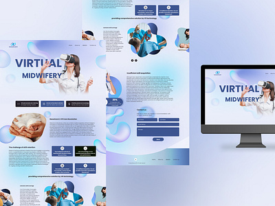 Virtual Midwifery Landing Page landing page ui ux web design website