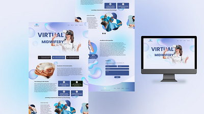 Virtual Midwifery Landing Page landing page ui ux web design website