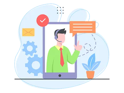 Customer service customer care customer service customer services customer support design discussion graphic design illustration online services ui vector