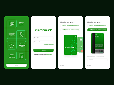 SEB Mylimiausia android animations app civitta design illustrations ios light loyalty mylimiausia seb ui ux wireframe