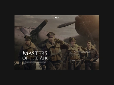 Masters of the Air - Apple TV Press Preview apple concept masters of the air preview ui ww2