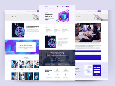 AI Powered Agency Website using WordPress agency landing page agency website ai powered agency branding design elementor elementor pro elementor website maching learning agency website ui wordpress wordpress design wordpress designer wordpress landing page wordpress website