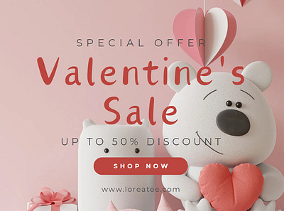 Loreatee Valentine's Days graphic design logo loreatee valentine