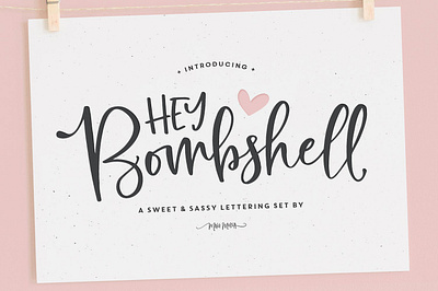 Hey Bombshell Font Family branding font calligraphy font circuit font dingbats display font envelope font font hand lettered font hand lettering handmade hey bombshell font family lettering lettering font ligatures logo font script script font silhouette font type typeface