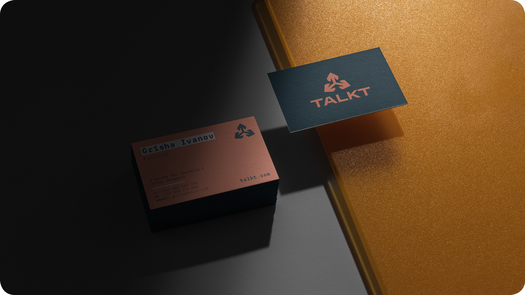 Visual & Color Exploration arrows branding business card print stationery web