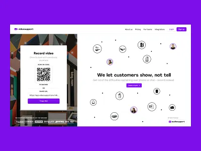 Videosupport Web 2022 app design product design ui ux video videosupport web