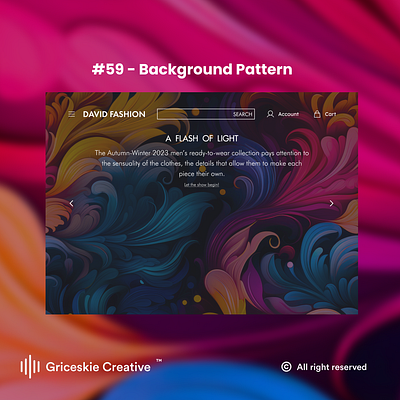 Daily Ui 59 - Background Pattern