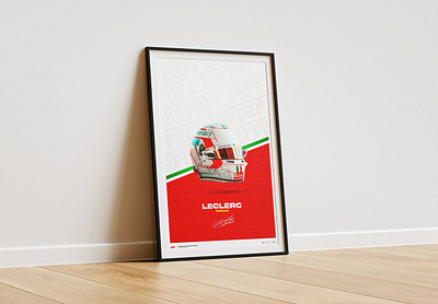 Charles Leclerc Helmet Poster | Ferrari | Formula 1 charles leclerc design f1 ferrari formula 1 graphic design motorsport photoshop poster poster design racing sport