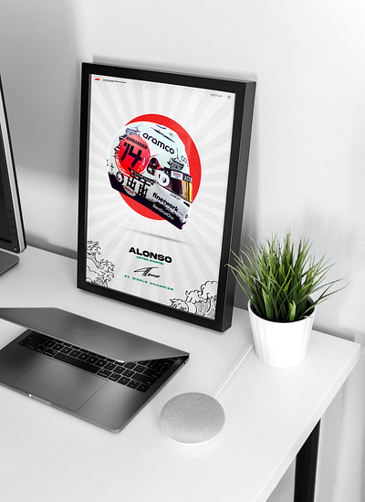 Fernando Alonso Helmet Poster | Aston Martin | Formula 1 alonso aston martin design f1 fernando alonso formula 1 graphic design motorsport poster poster design racing sport