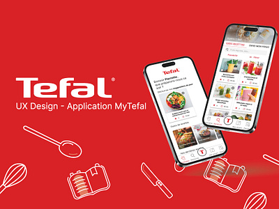 UX Design - MyTefal application application art direction brand design branding graphic design ui ui design ux design vector