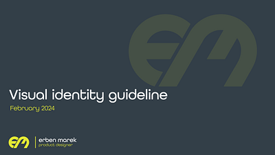 Brand identity guideline ME brand branding design graphic design guideline identity logo logotype typo vector visual identity