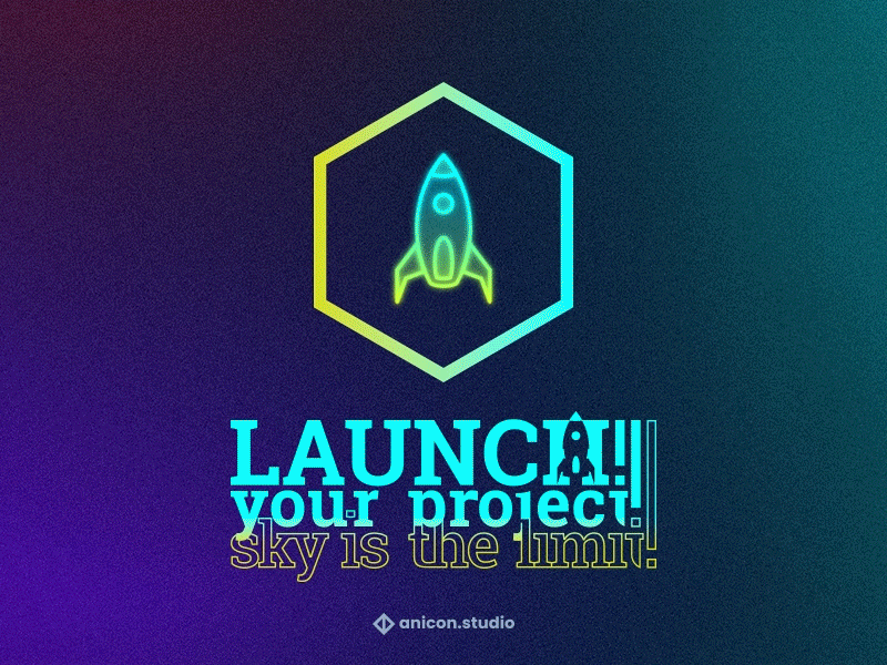 Rocket Launch Icon anicon animated logo business design graphic design icon illustration json launch lottie motion graphics rocket ui