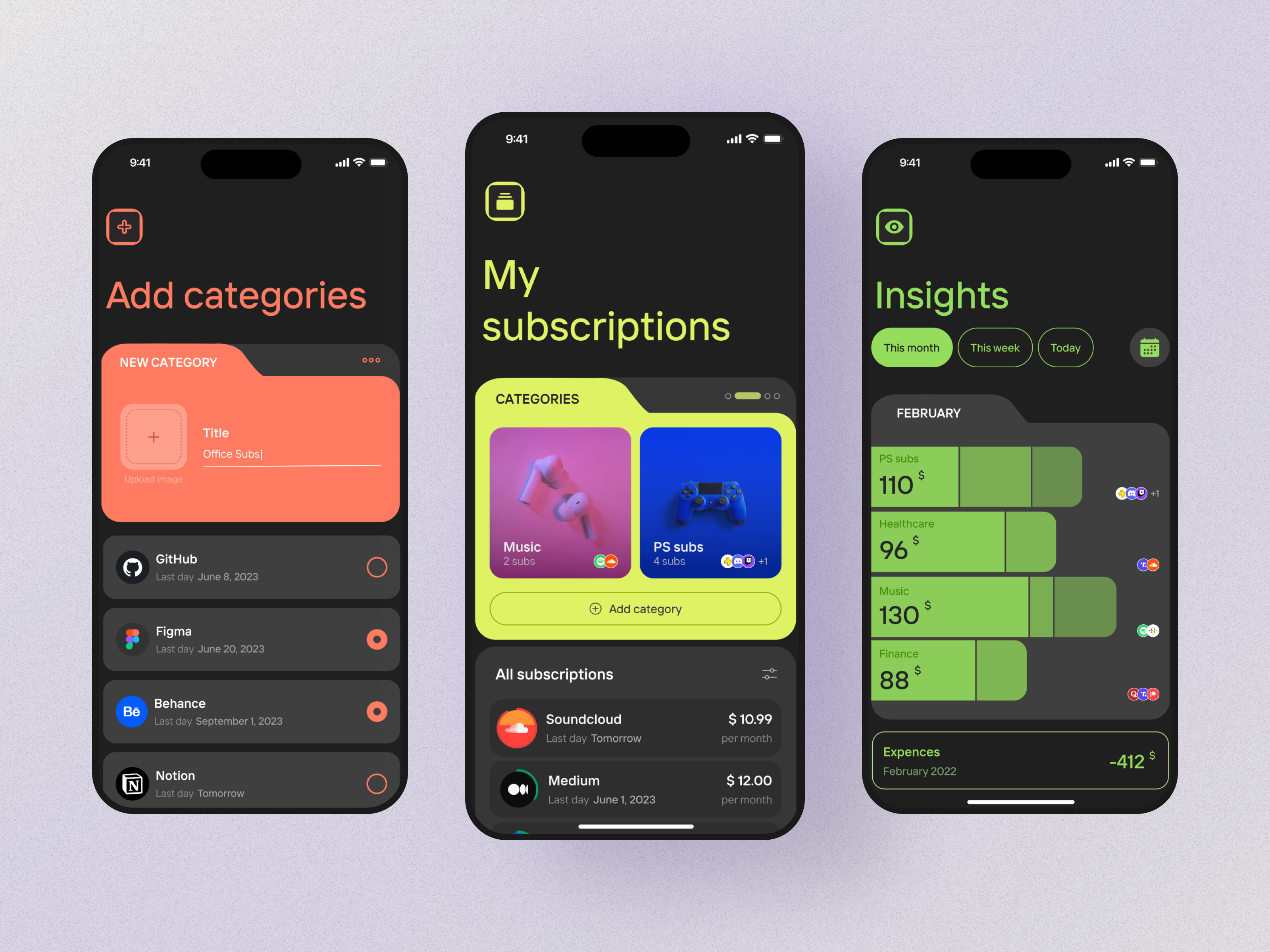 Smart Discovery App – MySub app dashboard finance fintech fintech app mobile app mobile ui money keeper subscribe subscription subscription management app subscription manager subscription mobile app ui ux