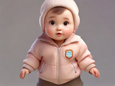 Cute Baby baby standing baby walking baby with pink clothes cartoon baby chubby baby cute baby