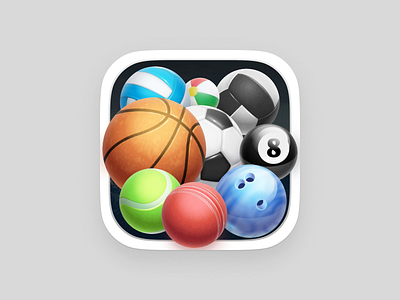 Ball King - Block Crusher: Dynamic Game Icon / Game Logo Design 3d icon 3d logo ball game icon ball game logo game icon game logo ios app icon ios logo redesign redesign solution