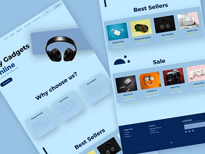 Gadgets E-commerce Store branding design logo ui ux