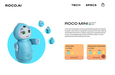 ROCO - Product HomePage branding logo ui