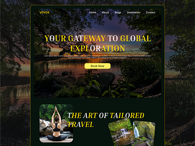 Travel Website Landing Page Design UI UX adobe illustrator branding design figma design graphic design landing page design ui ui deign ui ux design user experience web design