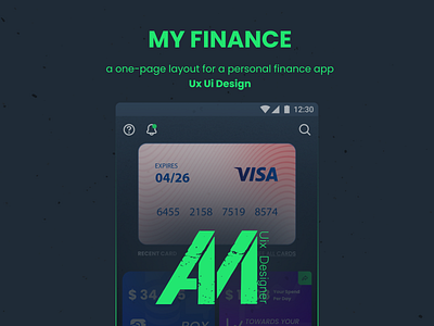 Personal Finance App UI UX Design with Brief Research Case Study app product design ui ux