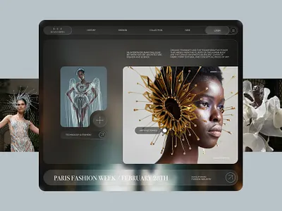 iris art direction branding landing page ui web design