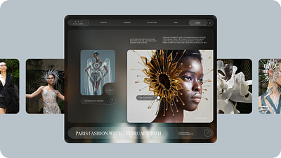 iris art direction branding landing page ui web design