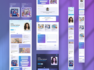 Portfolio Website landing portfolio ui website