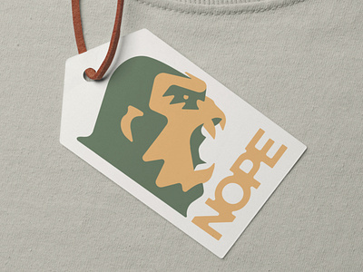 NOPE identity animal ape bigfoot bodybuilding branding clothing label fashion gorilla graphic design illustration label lettering logo logo design mascot monkey nope print tough yeti